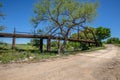 Old Iron Bridge at Sandies Creek in Leesville Texas