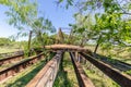 Old Iron Bridge at Sandies Creek in Leesville Texas