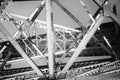 Old iron bridge structure Royalty Free Stock Photo