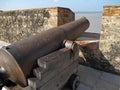 Old iron cannon Royalty Free Stock Photo