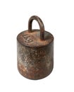 Old iron metric weight, 1 kg Royalty Free Stock Photo