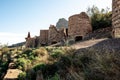 Old iron ore carbonate calcination kilns around 1900. industrial calcining furnaces. Remains of originally preserved ovens. Last