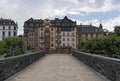 The old iron pedestrian bridge Eiserner Steg, Frankfurt, Germany