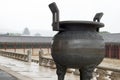 Old Iron pot in Changdeokgung Palace, Seoul, Korea