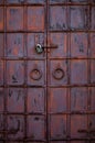 old iron rusty gate in the temple Royalty Free Stock Photo