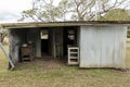 Old Iron Stove In Historical Homestead Shed Royalty Free Stock Photo