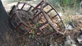 Old iron tractor wheels