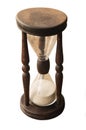 Old isolated hourglass