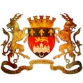 Bordeaux coat of arms Royalty Free Stock Photo