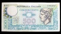 Old italian banknote Royalty Free Stock Photo