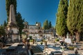 Old italian cemetery in Florence on a sunny day in autumn Royalty Free Stock Photo