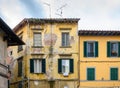 Old italian houses with the shutter windows