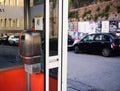 Old Italian phone booth Royalty Free Stock Photo