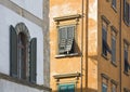 Old italian residential building - old traditional italian city