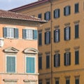 Old italian residential building - old traditional italian city