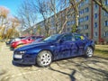 Old Italian sedan car Alfa Romeo 159 parked.