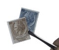 Old Italian stamps Royalty Free Stock Photo