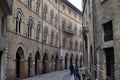 Old italian street, Ancona, marche, italy