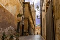 Old Italian street in Sicily. Sicily village street scene Royalty Free Stock Photo