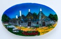 old Italian village souvenir magnetic for refrigerator