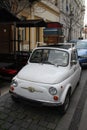 Old Italian white car