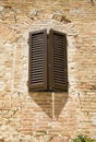 Old italian window, Tuscany, Italy Royalty Free Stock Photo