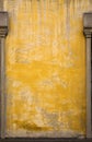 Old Italian Yellow Wall with Posts.