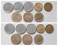 Old Italy coins currency in different shape and size Royalty Free Stock Photo