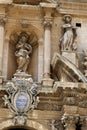 Old Italy ,Sicily, Ragusa city, enter in old Churc Royalty Free Stock Photo