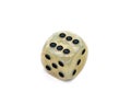 Old ivory dice Royalty Free Stock Photo