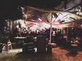 Old Jaffa Night Scene Restaurant Area Royalty Free Stock Photo