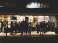 Old Jaffa Night Scene Restaurant Area Royalty Free Stock Photo