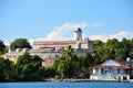 Old Jagua castle at the othe part of Cienfuegos Royalty Free Stock Photo