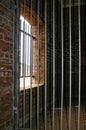 Old Jail Cell Door and Window Royalty Free Stock Photo