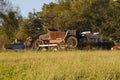 Old jalopy on a trailer Royalty Free Stock Photo