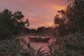 Old japanese boat on beautiful lake Royalty Free Stock Photo