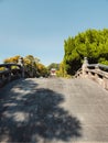 Old Japanese Bridge With Light And Shadows Royalty Free Stock Photo