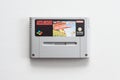 Old video Super Nintendo game cartridge