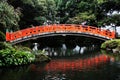 Old Japanese wooden bridge