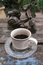 Old javanese coffee with old furniture