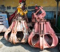 Old jaws of crane Royalty Free Stock Photo