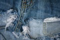 Old jean background Royalty Free Stock Photo