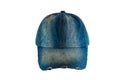 Old jean hat Royalty Free Stock Photo
