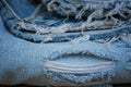 Old jean texture Royalty Free Stock Photo
