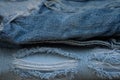 Old jean texture Royalty Free Stock Photo