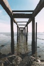 Old jetty by the sea