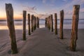 Old Jetty St Clair Beach Dunedin Royalty Free Stock Photo