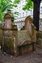 Old Jewish Cemetery Prague in Czech Republic. Royalty Free Stock Photo