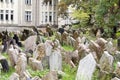 Old Jewish Cemetery Prague Czech Republic graves Royalty Free Stock Photo