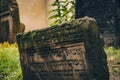 Old Jewish Cemetery Prague in Czech Republic. Royalty Free Stock Photo